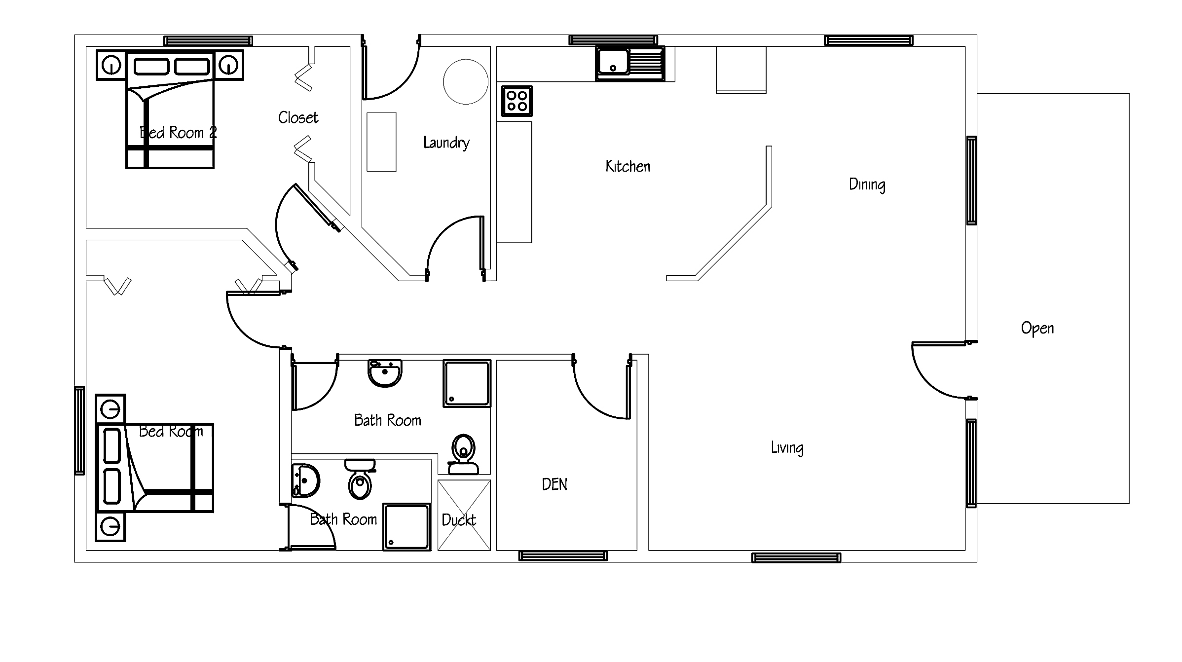 Small House Plan Free Download With Pdf And Cad File