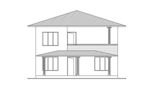 Double Story house plan 1001 01