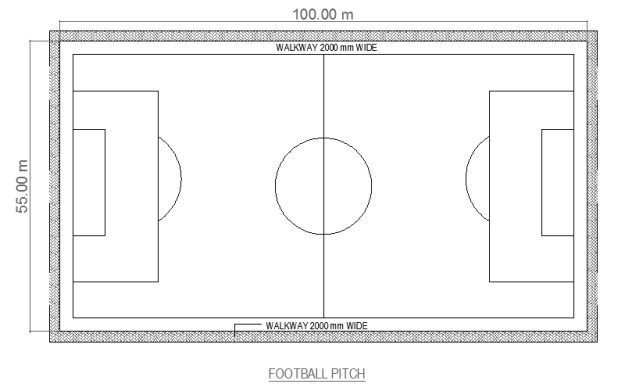 football court CAD drawing free download form dwg net 01