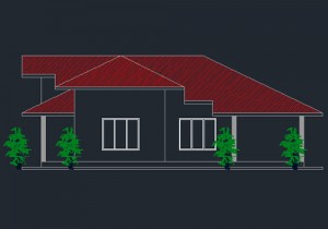 Single story three bedroom house plan free download