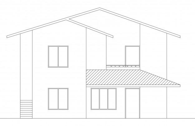 front-elevation-of-single-story-house-plan
