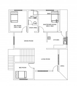 ground floor plan of double story house plan