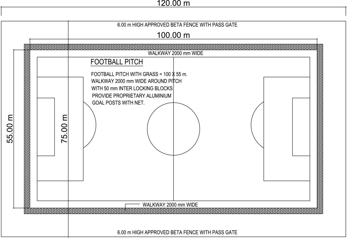 Details of Football Ground DWG NET Cad Blocks and House Plans